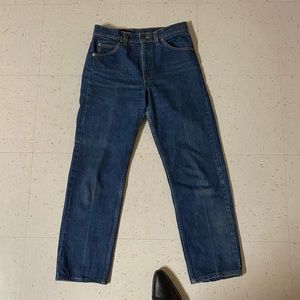 True Vintage Orange Tab Levis 505 Dark Wash